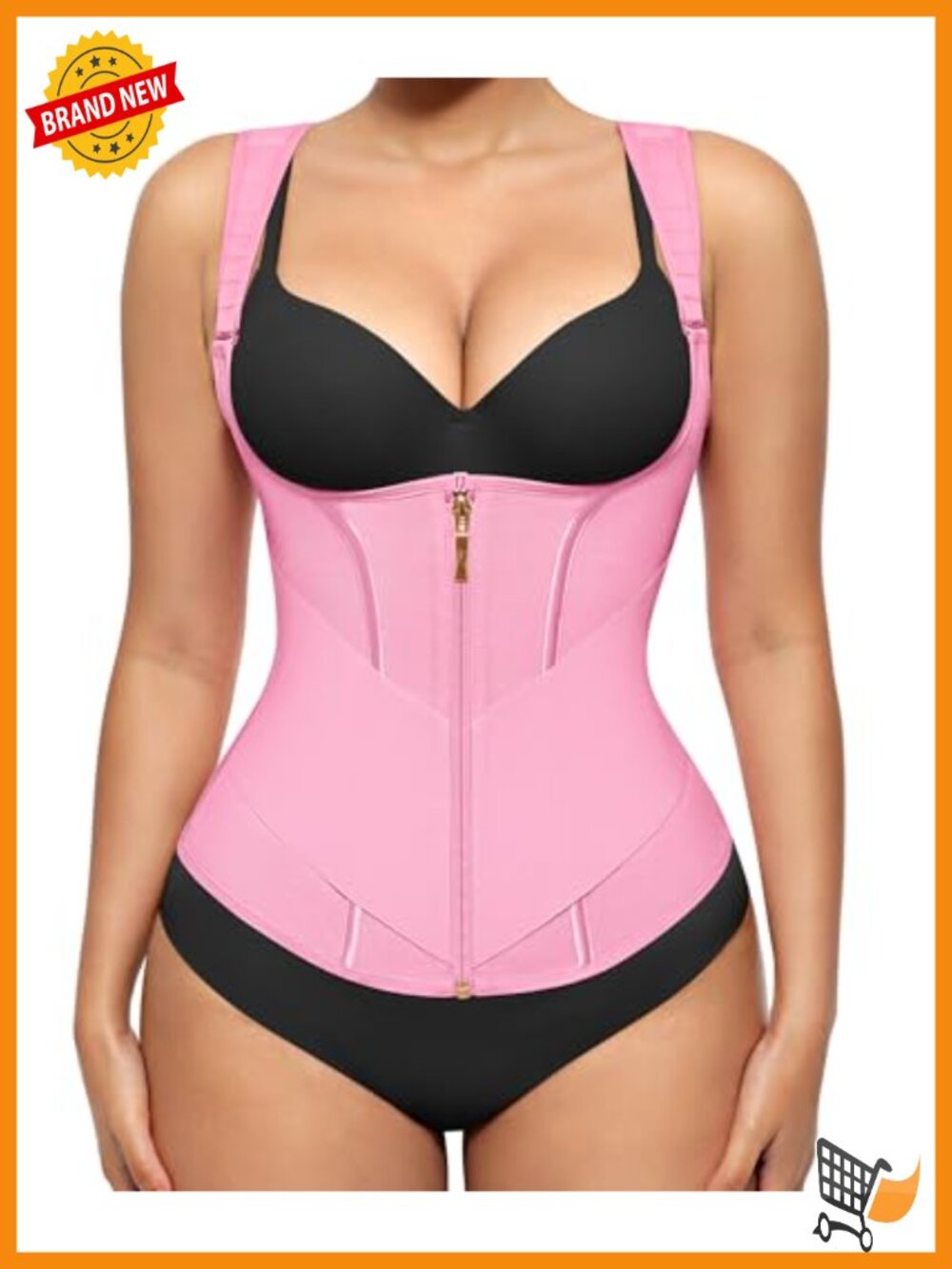 Plus Size Waist Trainer Vest Faja Shapewear Corset Medium Compression